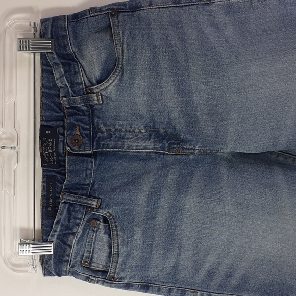 Lucky Brand Classic Straight Leg Blue Jeans Adjustable Waist Boy's Size 18 - Picture 6 of 16